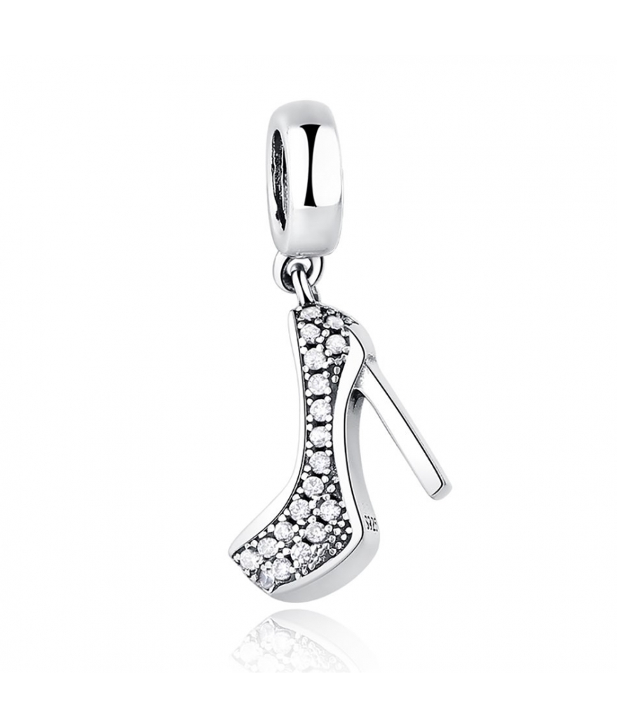 Dije Stiletto En Plata Y Zirconias