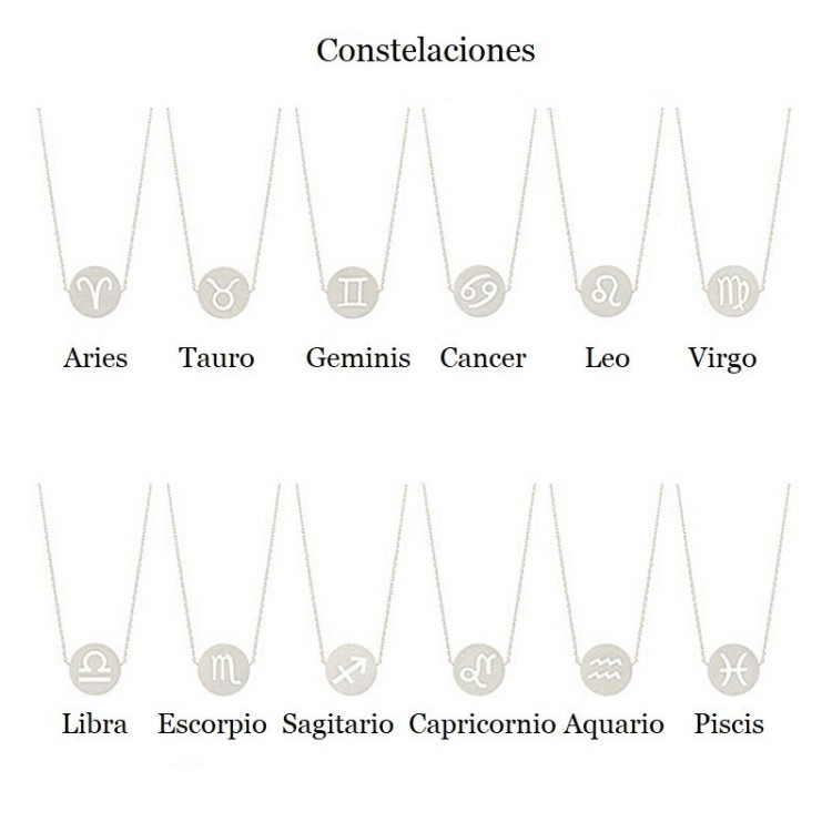 Pulseras de plata signos del zodiaco constelaciones