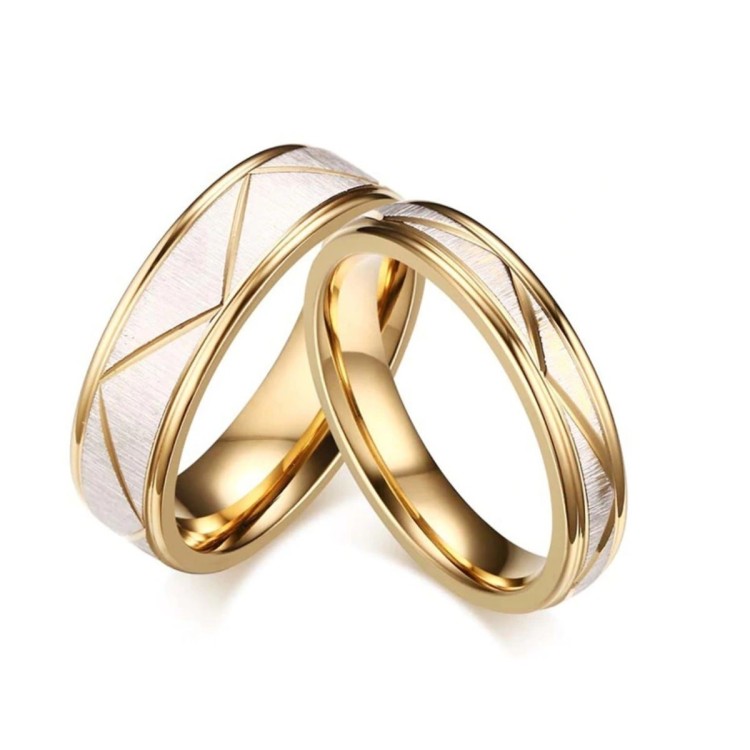 Anillos de boda de acero sale