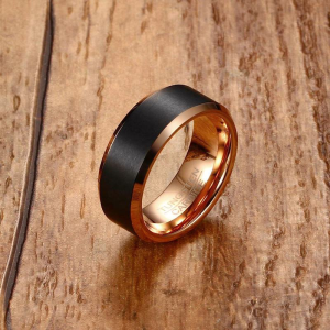 Argolla para hombre en tungsteno