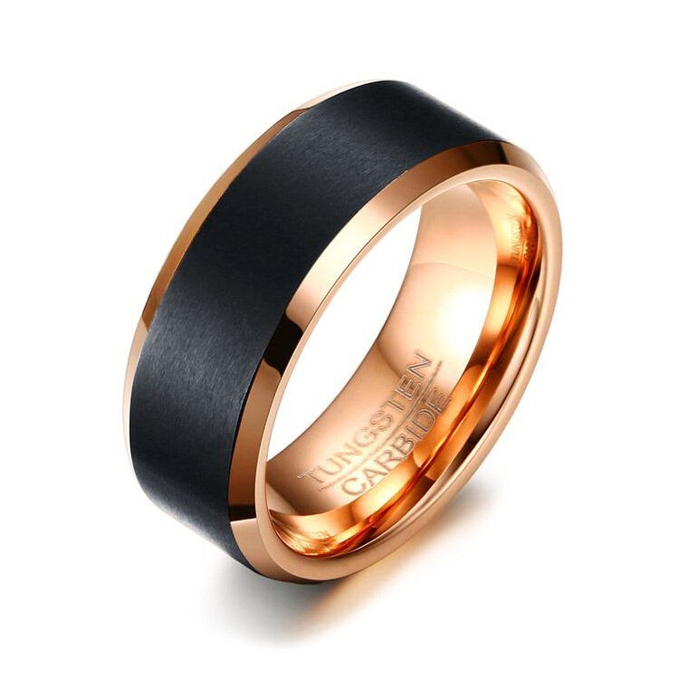 Argolla para hombre en tungsteno