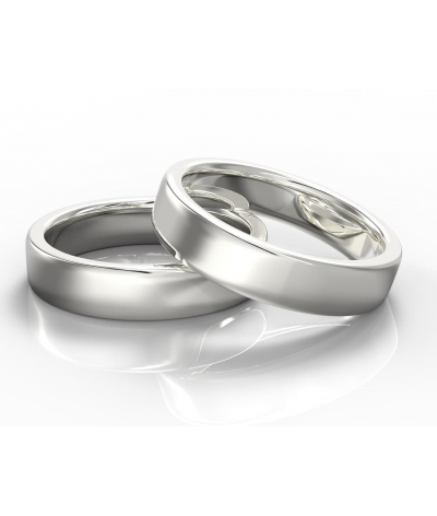 Argollas de matrimonio en plata fina 950
