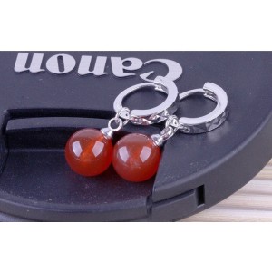 Aretes Bola Roja