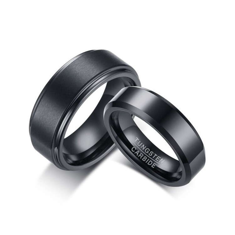 Argollas de matrimonio negras anillos para boda sortijas