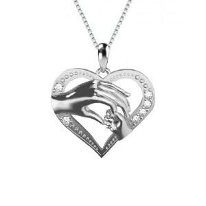 Cadena con dije regalos  - unión de madre en plata