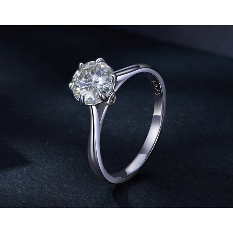 Anillo de compromiso en plata corazón de pasión - anillo matrimonio