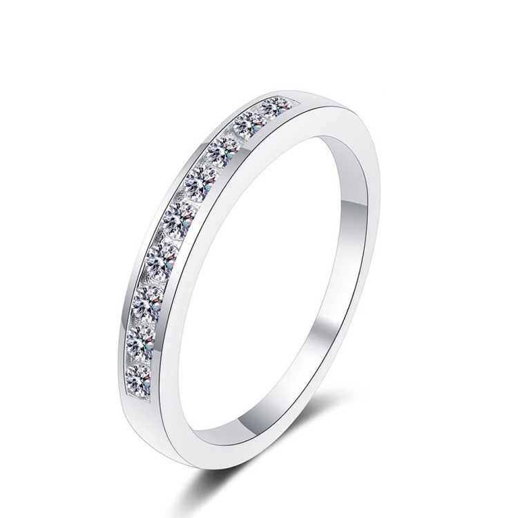 Argollas de matrimonio en plata Babilonia corte asimétrico