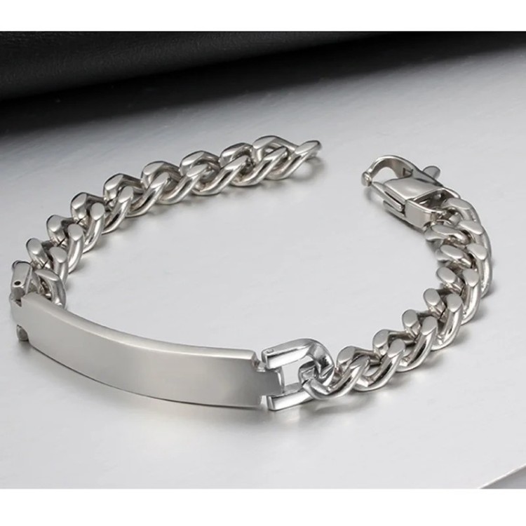 Brazalete Manillas Pulseras Ancha En Acero Inoxidable Para Hombre