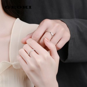 Argollas de matrimonio en plata 950 con baño de oro blanco 18k almas entrelazadas