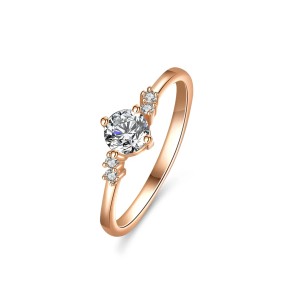 Anillo de compromiso en plata con esmeralda - anillo para boda en plata