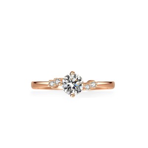 Anillo de compromiso en plata con esmeralda - anillo para boda en plata