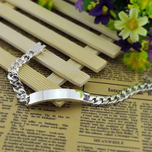Pulsera en acero para mujer personalizable - Manilla para grabar texto