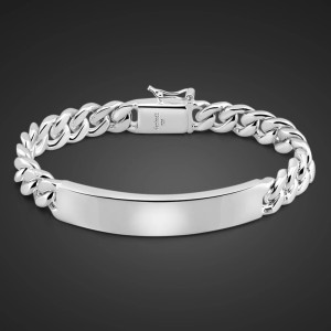 Pulsera en acero para mujer personalizable - Manilla para grabar texto