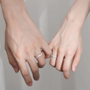 Argollas de matrimonio en plata nido - anillos de boda - alianzas