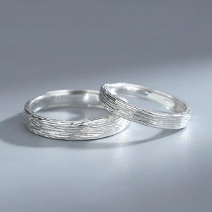 Argollas de matrimonio en plata nido - anillos de boda - alianzas