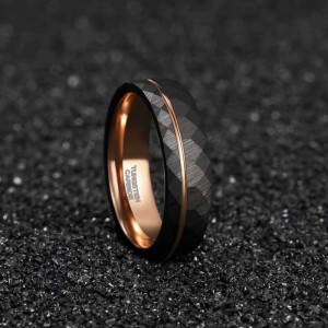 Argollas de matrimonio eterno en tungsteno pulido