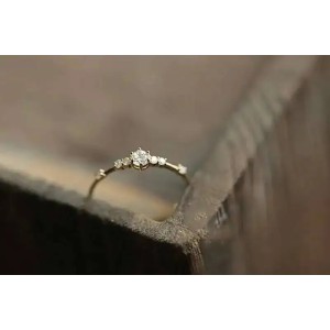 Anillo de compromiso en oro 14k