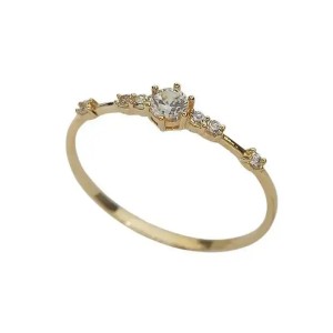 Anillo de compromiso en oro 14k