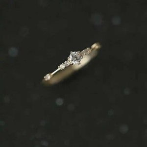 Anillo de compromiso en oro 14k