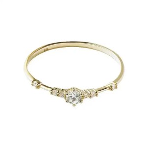 Anillo de compromiso en oro 14k