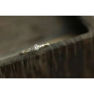 Anillo de compromiso en oro 14k