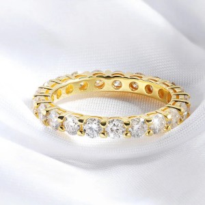 Argollas de matrimonio aurora dual con chapado en oro de 18k