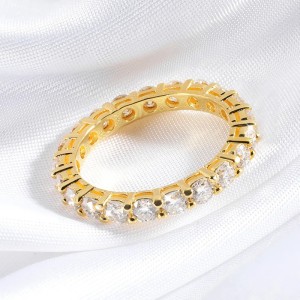 Argollas de matrimonio aurora dual con chapado en oro de 18k