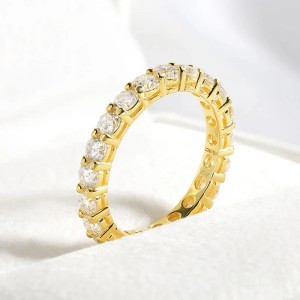 Argollas de matrimonio aurora dual con chapado en oro de 18k