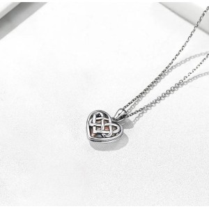 Collar relicario corazón infinito en plata