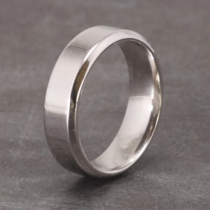 Argolla en plata para hombre - argolla clásica plateada - joyas en plata