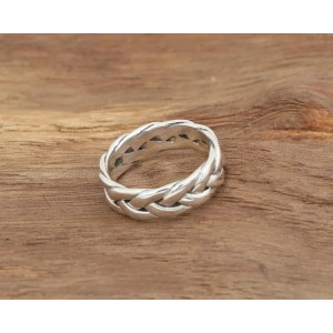 Argolla en plata para hombre - argolla clásica plateada - joyas en plata