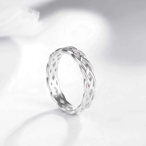 Argolla en plata para hombre - argolla clásica plateada - joyas en plata