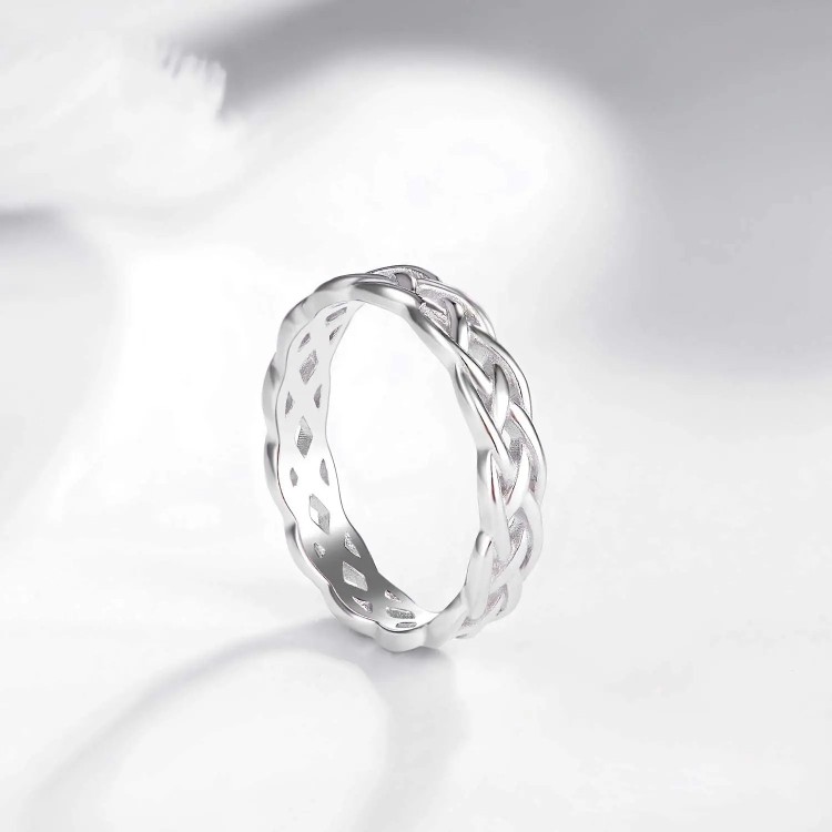 Argollas de matrimonio nudo celta trenzado