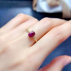 Anillo de compromiso en plata con moissanita - anillo para boda en plata