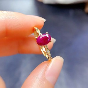 Anillo de compromiso en plata con moissanita - anillo para boda en plata