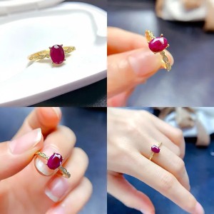 Anillo de compromiso en plata con moissanita - anillo para boda en plata