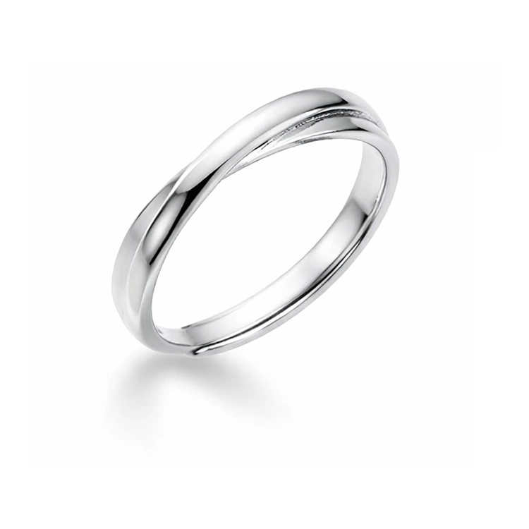 Argolla en plata para hombre - argolla clásica plateada - joyas en plata