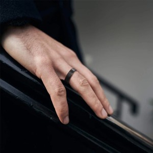 Argollas de matrimonio negras -  anillos para boda - sortijas - alianzas