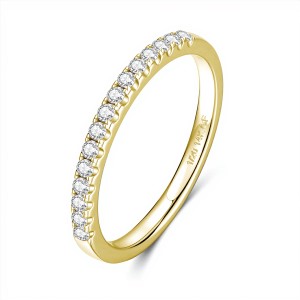 Anillo de compromiso en plata con moissanita - anillo para boda en plata