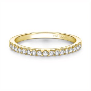 Anillo de compromiso en plata con moissanita - anillo para boda en plata