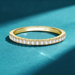 Anillo de compromiso en plata con moissanita - anillo para boda en plata