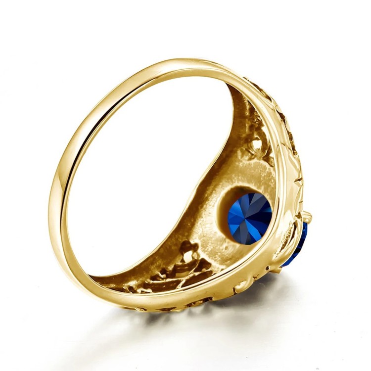 Anillo de promesa dorada celestial oro laminado 14k