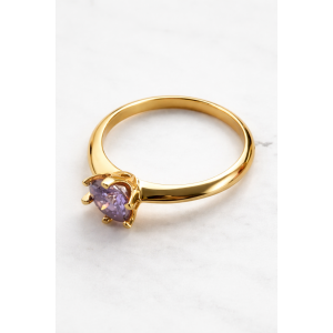 Anillo de compromiso en plata con moissanita - anillo para boda en plata