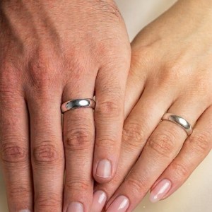 Argollas de matrimonio en plata clásicas - anillos para boda - sortija