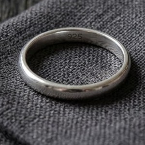 Argollas de matrimonio en plata clásicas - anillos para boda - sortija