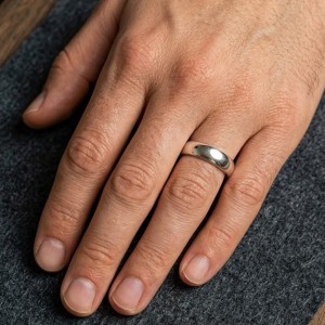 Argollas de matrimonio en plata clásicas - anillos para boda - sortija