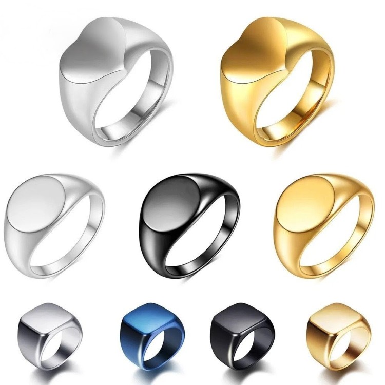 Argolla en plata para hombre - argolla clásica plateada - joyas en plata