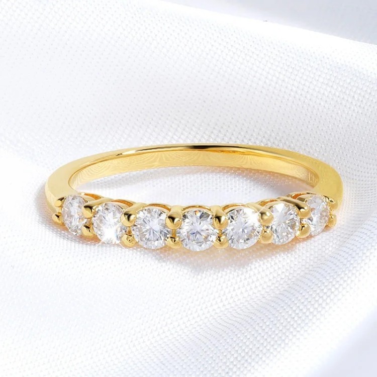 Argollas de matrimonio Mónaco con chapado en oro de 18k