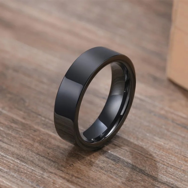 Argolla en plata para hombre - argolla clásica plateada - joyas en plata