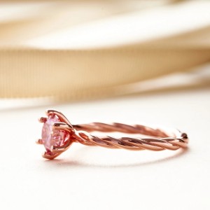 Anillo de compromiso en plata con moissanita - anillo para boda en plata